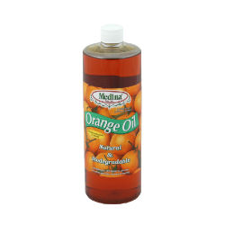 Medina® Orange Oil Medina®, Orange, Oil, Home, Garden, cleaning, solutions, foliar, spray, soil, drench, 98%, cold, pressed, orange, peel, 2%, emulsifier, contains, raw, oil, collected, citrus, peel, juice, extraction, heat, cold, processes, preserving, integrity