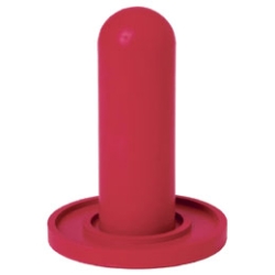 Little Giant® Calf Nipple Screw ON Little Giant®, Calf, Nipple, Screw-on, tough, nipple, withstand, aggressive, nursers, soft, pliable,  Made, special, rubber, formula, long, life, improved, pliability, Cap, attach, separately, purchased, 1, inch, diameter, 3, long