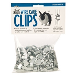Pet Lodge® Wire Cage Clips Pet Lodge™, Wire, Cage, Clips, handy, metal, designed, assembling, repairing, 14, 16, gauge, panels, rabbit, hutches, pet, homes, ferrule, type, wrap, around, fasten, together, many, uses, farm, home, shop, One-pound, package, Pliers