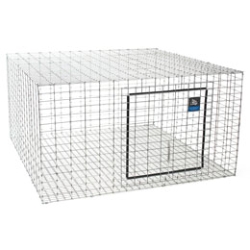 Pet Lodge® Rabbit Hutch Pet Lodge™, Rabbit, Hutch, Miller, Manufacturing, Mfg, Pet, Rabbit, rabbits, hamsters, guinea, pigs, chinchillas, ferrets, gerbils, stable, strong, durable, rust, resistant, indoor, outdoor, use, chew, proof, easy, clean, galvanized, steel, wire, mesh, Door, surrounded, protective, vinyl, guards, spring, tension, latch, Sides, 2, inch, 1, mesh, bottom, 1, 1/2, Easy, assembly, required, clips, included, Pliers, stackable, four, high, Frame, Kit, Dropping ,pan