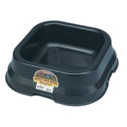 Little Giant® DuraFlex Feeder Little Giant®, DuraFlex, Feeder, versatile, pans, tough, impact, resistant, plastic, pet, livestock, feeding, farm, ranch, home, shop, 18.5, inch, diameter, 5.25, high, 10, quarts, 2.5, gallons