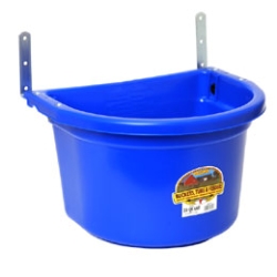 Little Giant® Fence Feeder Little Giant®, Fence, Feeder, keeps, containers, off, ground, eliminate, spills, waste, grain, pellets, feeds, outdoors, metal, brackets, mounting, wall, rail, lag, screws, High, impact, polyethylene, plastic, tough, farm, use, horses, sheep, goats, alpacas, llamas, cattle, several, colors, Measures, 14.25, inch, long, 17.5, wide, 10.75, high, 20, quarts, 5, gallons