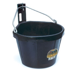 Little Giant® DuraFlex Rubber Corner Bucket Little Giant®, DuraFlex, Rubber, Corner, Bucket, Round, bucket, square, back, hanging, Molded, finest, corded, rubber, market, pliability, strength, DuraFlex, Crush, proof, crack, freeze, outside, year, round, heavy, duty, steel, handle, rugged, eyelet, handle, connection, 17, inch, long, 16.75, wide, 11, high, holds, 5, gallons 