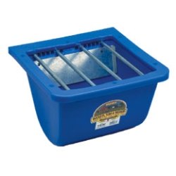 Little Giant® DuraFlex Foal Feeder Little Giant®, DuraFlex, Foal, Feeder, attaches, ,rail, lag, screws, Adjustable, carbon, steel, bars, feed, keeping, adult, horses, out, tough, impact-resistant, plastic, Measures, 14, inch, long, 13.75, wide, 9, high, holds, 9, quarts