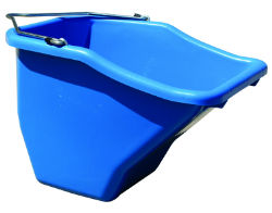 Plastic Better Bucket 20 Qt. Plastic Better Bucket 20 Qt.,  Miller Manufacturing, bucket feeder, flatback feeder, fence feeder, wall feeder, plastic feeder, livestock feeder, equine feeder, horse feeder, pet feeder, dog feeder