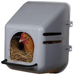 Miller Mfg® Little Giant Nesting Box  Little Giant® , Nesting, Box, Miller, Manufacturing, hen, nesting, box, chicken, Space-saving, modular, Made, USA, plastic, nest