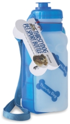 Pet Lodge® ThirstyDog Sport Bottle Pet Lodge™, ThirstyDog, Sport, Bottle, built-in, flip-down, bowl, unplug, bowl, fills, no, squeezing, required, extra-wide, mouth, adding, ice, cubes, hot, days, dogs, all, sizes, adjustable, shoulder, strap, carried, belt, wristband, walking, hiking, 7.5, inch, long, 3.125, wide, 3, inch, high, holds, 20, ounces, oz