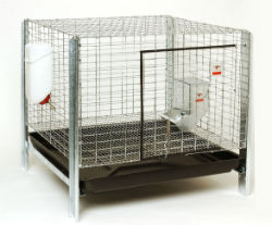 Rabbit Hutch Complete Kit Rabbit Hutch Complete Kit, Miller, rabbit Housing, rabbit feeder, rabbit water bottle, small animal hutch, easy-to-assemble hutch, rust-resistant rabbit hutch, chew-proof wire mesh hutch,  plastic dropping pan, frame kit for hutch,  5 inch-wide galvanized metal sifter-bottom feeder with lid,  indoor hutch, outdoor hutch, rabbits, hamsters, guinea pigs, chinchillas, ferrets, gerbils, small animals, 24” x 24” x 23” hutch