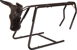 Mustang® Collapsible Roping Dummy Stand Mustang, MFG, Collapsible, Roping, Dummy, Stand, equine, horse, roping, training, All, Steel, flat, shipping, transporting, tubing, powder, coated, weather, proofing, hind, legs, hinged, body, realistic, feel, Metal, head, plate, universal, fit, models, roping, heads,  23”,H,  43”,L,  Weighs, 17, lbs