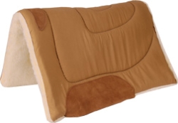 Mustang® Canvas Top Ranch Horse Pad Mustang® Canvas, Top, Ranch, Horse, Pad, Oversized, big, skirted, saddles, High, density, top, 1”, felt, center, heavy, pile, fleece, bottom, leather, wear, leathers, Size, 32” x 32”, brown, black, cannot, specify, color