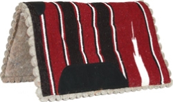 Mustang® Navajo Scalloped Horse Pad Mustang®, Navajo, Scalloped, Horse, Pad, Navajo, blanket, top, 1”, grey, felt, scalloped, bottom, wear, leathers, Size, 32” x 32”,  assorted, colors, cannot, specify, color