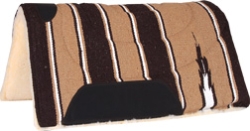 Mustang® Navajo Top Fleece Horse Pad Mustang®, Navajo, Top, Fleece, Horse, Pad, 30” x 30”, blanket, top, 1”, heavy, felt, center, maize, bottom, wear, leathers,assorted, colors, cannot, specify, color