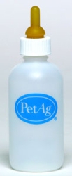 Pet Ag® Small Animal Nurser Bottle Pet Ag®, Nursing, Bottle, 2, oz,  Durable, plastic, bottles, made, withstand, repeated, use, sterilization, Nipples, holes, custom, control, flow, formula, Graduated, bottles, aid, accurate, feeding, Designed, vets, veterinarians, natural, feeding, action