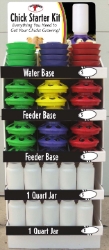 Miller Mfg® Chick Starter Kit Chick Starter Kit, chick growing kit, chick feeders, chick waterer, screw on base, screw on jar, quart jar for chick waterer, poultry waterer, poultry feeder