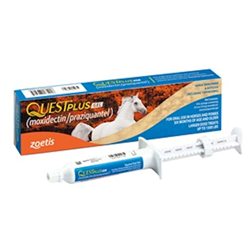 Quest Plus Gel - Blue 14 gm. (Moxidectin/Praiquantel) Quest® Plus Gel (Moxidectin/Praiquantel), worm treatment,  Horse Dewormer, Equine Dewormer paste, Moxidectin, Praiquantel 