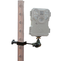 Stealth Cam® T Post Camera Holder Stealthcam, T Post, Camera, Holder, fence, posts, HME®, Trail, Mount, hang, attach, securely, rotate, position, coverage, desired, area, crossings, field edges, crop fields, 