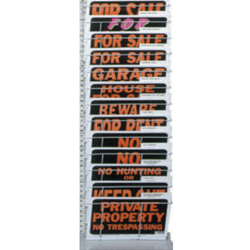 Hy-Ko® Signs Hy-Ko®, Signs, metal, plastic, black, orange, yellow, For, Sale, Rent, house, apartment, property, owners, privacy-protecting, limit, legal, liability,  retail, office, establishments, interior, exterior, inform, directions, visitors, residential, commercial, eye-catching, colors, weather-resistant, materials, Durable, Bright, attention-getting, colors