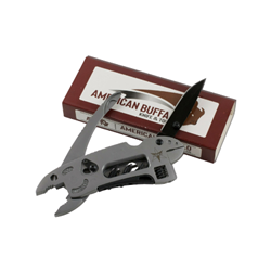 American Buffalo® Ranch Hand Multi Tool American, Buffalo, abkt, Ranch, Hand, Multi, Tool, light, fit, comfortable, pocket, over, torque, rotation, lifetime, warranty, reliable, year, Cast, stainless, steel, body, Equipped, Pliers, Phillips, #1, Flat, Head, #2, Knife, Blade, Pocket, Clip, 2”, main, blade, 4.75, closed, bit, remove, handle, cc0020, farm, supply, barn, shop, sporting, good, effective, sharp, hardware