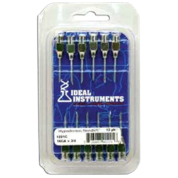 Ideal® Stainless Steel Needles Ideal®, Stainless, Steel, Needles, Neogen, highest, quality, broadest, range, livestock producers, veterinarians, tri-beveled, precision, ground, maintain, sharper, longer, lasting, penetration, surface, cannulas, crimped, pressed, sturdy, plated, brass, hub, Non-sterile, packs, 6, 12