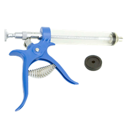 Ideal® Pro-Shot™ Pistol-grip Syringe Ideal®, Pro-Shot™, Pistol-grip, Syringe,  engineered, cost-conscious, producer, sacrifice, accuracy, light-weight, high-impact, plastic, transparent, barrel, nonporous, polypropylene, discolor, simple, dosage, sleeve, easily, adjusted, 1, 5, cc, non-adjustable, nylon, plunger, assembly, luer, lock, hub, accurate, 50, cc, combines, features, economically, priced, Replacement, O-ring, included