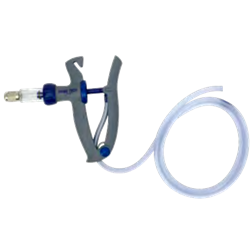 Ideal® Prima® Vaccinator 6mL Ideal®, Prima®, Vaccinator, 6mL, rugged, construction, advanced, design, more, comfortable, use, syringe, ergonomically, designed, handle, fit, contour, hand, large, dosage, adjuster, adjustable, syringes, changing, dosages, effortless