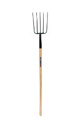 Seymour Midwest® S550 Forged™ Manure Fork Seymour® S550 Forged™ Manure Fork, Seymour, MF-25, 031365050249, stall fork, hay fork, pitch fork, garden fork, clear head manure fork, manure fork with hardwood handle