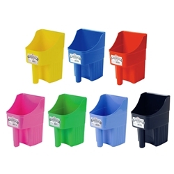 Little Giant®  Enclosed Feed Scoops - 3 Quart Little Giant® , Miller Mfg, Miller Manufacturing, Enclosed Feed Scoops, 3 Quart scoop, Plastic Feed Scoop, Miller assorted scoops, Miller®, Plastic, Utility, Scoop, durable scoop, polypropylene,  Approved, food handling scoop, Feed Scoop