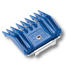 Andis® Universal Comb Andis®, Universal, Comb, Safe, accurate, clipper, cutting, Combs, grooming, versatility, Fits, blades, size, 40, 35, 30, 10,  ?Attachments, snap, on, off, easily, hooks, metal, clip, attachment, base, blade, up, over, teeth, remove, reverse, process, #0, #2, #4, #6, #E, 16mm, 10mm, 6mm, 3mm, 25mm, 5/8", 3/8", 1/4", 1/8", 1"