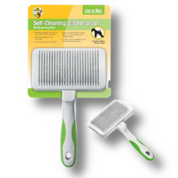 Andis® Brush Slicker Self Cleaning Andis®, Brush, Slicker, Self, Cleaning, Creating, award-winning, grooms, animals, dogs, puppies, show,  all, sizes, button, removes, hair, Soft-grip, design