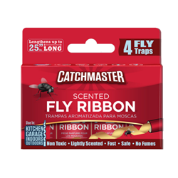 Catchmaster® Fly & Bug Scented Ribbon - 24x4 Catchmaster, Fly & Bug Scented Ribbon, Fly Control, Bug Control, Insect Control, Fly Ribbon, Scented Ribbon, Fly Glue Trap, Glue Trap, Catchmaster Glue Trap, Catchmaster Trap