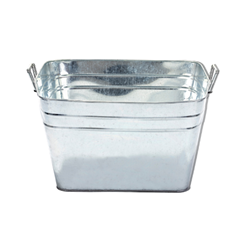 Miller Mfg® Galvanized Square Tub - 16 Gal. Miller Manufacturing, Miller Mfg Galvanized Dairy Pail, Dairy Pail, Dairy Supplies, Galvanized Bucket, Farm Pail, Little Giant Galvanized Pail, Galvanized Tub, Round Tub, Galvanized Round Tub, Livestock Supplies, Farm Supplies, Farm Tub, Ranch Tub, Bushel Tub, Stock tub, Oval Tub, Square Tub, Rust Free Tub, Stock Feeding, Stock Watering