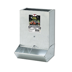 Little Giant® 2-Hole Baby Pig Feeder Miller Manufacturing, Miller Mfg, Little Giant, Little Giant Baby Pig Feeder, BPF2, 2 Hole Pig Feeder, Swine Feeder, Pig Trough, Open Trough, Baby Pig Supplies, Galvanized Pig Feeder, Swine Supplies