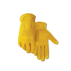 Golden Stag© Premium Gold Fit Cowhide Gloves Golden Stag, Golden, Cowhide, Leather, Gold Fit, Gloves, USA250, Top, Grain, Keystone, Thumb, Rolled, Cuff, rancher, ranching, work, glove, hand, hands, protection, fencing, fence, wire, barbed, Premium, Cowhide