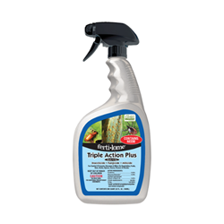 ferti•lome® Triple Action Plus RTU ferti•lome, fertilome, Triple Action, Plus RTU, Insecticide, Fungicide, Miticide, Citrus, Fruits, Vegetables, Ornamentals, Shrubs, Flowers, egg, larvae, killer, Whiteflies, Aphids, SpiderMites, Scale, Mealybugs, Beetles, Japanese Beetles, Loopers, Leaf Miners, Leaf Rollers, Armyworms, Webworms, Weevils, Tent Caterpillars, Fungus Gnats, Leafhoppers, Cabbage Worms, Squash Bugs, Squash Vine Borer, Crickets, Ants, Fleas, neem, oil