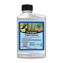 ferti•lome® Triple Action RTS ferti•lome, fertilome, Triple Action, Plus RTU, Insecticide, Fungicide, Miticide, Citrus, Fruits, Vegetables, Ornamentals, Shrubs, Flowers, egg, larvae, killer, Whiteflies, Aphids, SpiderMites, Scale, Mealybugs, Beetles, Japanese Beetles, Loopers, Leaf Miners, Leaf Rollers, Armyworms, Webworms, Weevils, Tent Caterpillars, Fungus Gnats, Leafhoppers, Cabbage Worms, Squash Bugs, Squash Vine Borer, Crickets, Ants, Fleas, neem, oil