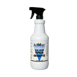 Animed® Blue Lotion Topical Antiseptic  AniMed, Blue Lotion, Topical, Antiseptic,  cattle, dairy cattle, dog, horse, sheep, goats, Fast drying, marker,  wound, dressings, livestock, stock, Prevent, Infections, gall lotion