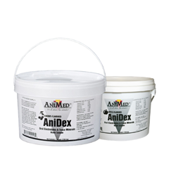 Animed®  AniDex Equine Electrolyte  AniMed, AniDex, Equine, Oral, Electrolyte, Trace, Minerals, supplement, horse, salts, apple, cherry, normal, level, water, feed, mix, maintain