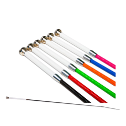 US Whip® Pig Whip - Premium Handle  US Whip, Pig, Whip, Hog, Swine, Show, Animal, Stick, Training, showing, 39, 36, chrome, shaft, premium, handle, protective, tip, showman, DW39, DW36, handling