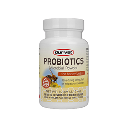 Durvet® Probiotics Microbial Powder For Honey Bees Durvet, Probiotics, Microbial, Powder, Honey, Bees, live, viable, source, natural, occurring, microorganisms, colony, health, support, honey, production, maintains, hive, beekeeping