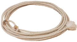 Mustang® Ranch Rope Mustang, MFG, Ranch, Rope, Manufacturing, horse, equine, roping supplies, Waxed, nylon, rawhide, burner, Medium, lay, 3/8", 30', 35', 45' lengths