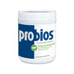 Probios® Feed Granules - 5 lb. Probios, Feed, Granules, 5, lb,  supplement, vitamin, health, care, naturally, occurring, bacteria, beneficial, granular, feed, provides, supply, digestive, tract, beef, bovine, cattle, dairy, swine, horses, sheep, goat, no, withdrawal