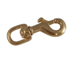 Batz® Round End Bolt Swivel Snap Batz®, Round, End, Bolt, Swivel, Snap, Corporation, Snaps, display, Equine, Tack, Horse, Supplies, Equipment, brass, zinc