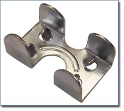 Batz® Lead Rope Clamp Batz®, Lead, Rope, Clamp, 7/8" Brass, Nickel, Plated, Zinc