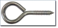 Batz® Screw Eye Batz®, Screw, Eye, Nickel, Plated, ring