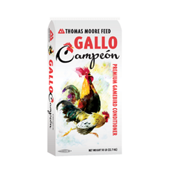 Thomas Moore Feed Gallo Campeon Gamebird Maintenance Thomas, Moore, Feed, Gallo, Campeon, Gamebird, Maintenance, conditioner, rooster, chicken, poultry, farm, ranch, supply, pet, vet, supplement, vitamin, health, care, protein, balanced, diet, micro, nutrient, TM