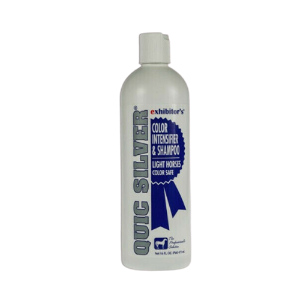 Straight Arrow® Quick Silver Shampoo  Exhibitor, Quic, Silver, Shampoo, whitening, intensifier, equine, horse, hair, smooth,  mane, tail, shine, light, shaft, highlight, enhance, no, bleach, harsh, chemical, free, stain, remover, livestock, stock, pH, Balance