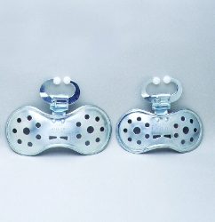 Stone® Calf Weaners Stone®, Calf, Weaners, Patented, Effectively, controls, sucking, habit, without, discomfort, installed, removed, Brightly, plated, rust, resistant, Prods, long, enough, remind, calf, short, enough, injure, Conforms, muzzle, shaped, prevent, front, side, approaches, udder, interfere, grazing