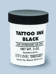 Stone® Black Tattoo Ink Stone®, Black, Tattoo, Ink, Produces, crisp, permanent, marks, Indelible