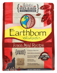 Earthborn Holistic® Bison Meal Recipe Biscuits Earthborn Holistic® Bison Meal Recipe Biscuits, Earthborn, Midwestern Pet Foods, Pet supplies, dog treats, dog bisuits,  low-fat dog treats, grain free dog treats, gluten-free dog treats, MSC-Certified Antarctic krill meal,