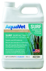 AquaVet® Surf Surfactant AquaVet® Surf Surfactant, Durvet, pond management, Made in the USA, Non-ionic water-soluble surfactant, aquatic chemicals, agricultural chemicals, ACTIVATION TECHNOLOGY, improves absorbtion of herbicides, post-emergence herbicides, Emerged weeds, Waxy plant cuticle,